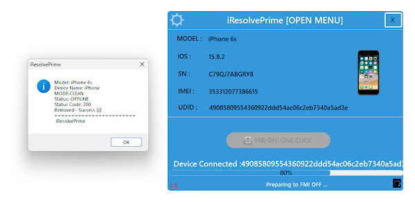 iResolve Prime (OPEN MENU) FMI OFF Tool